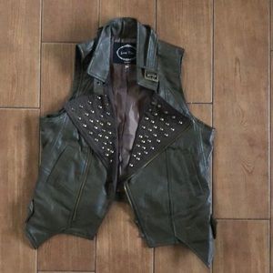 Faux Leather Vest